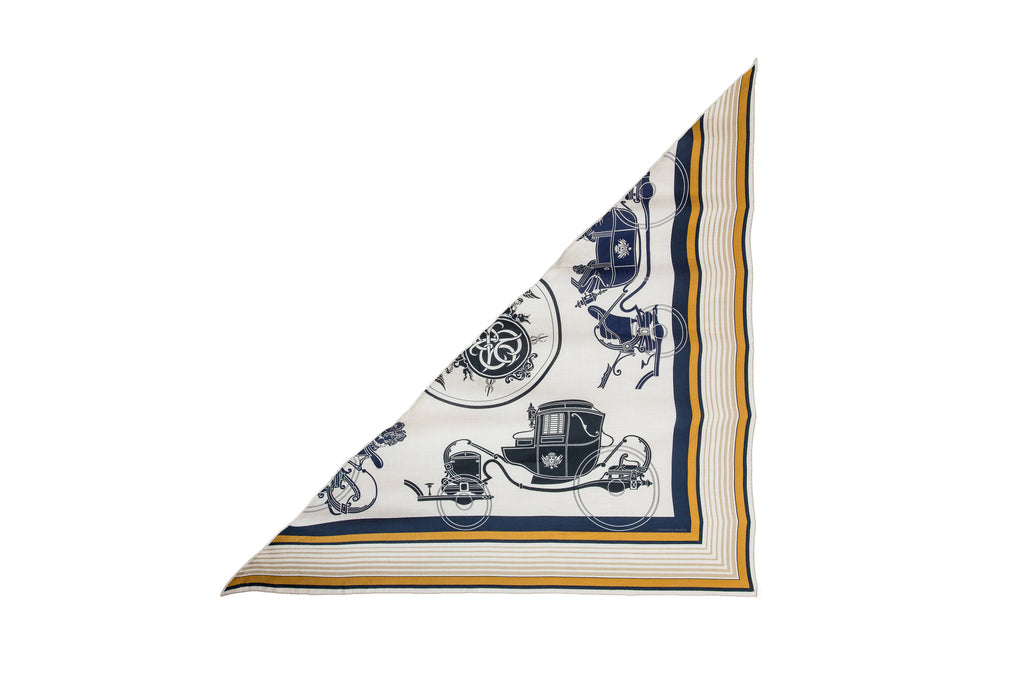 Ex-Libris Giant Triangle Cashmere Silk Scarf Natural, Black And