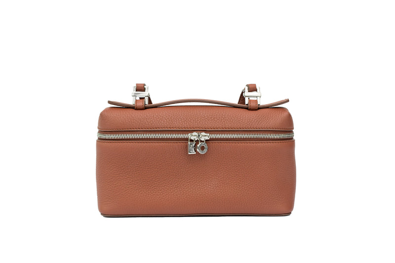 Extra Pocket L19 Plumette Grained Calfskin Leather with Silver Hardware